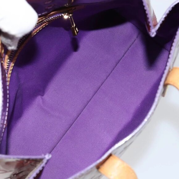 LOUIS VUITTON Monogram Vernis Reade PM Hand Bag Viole M91089 LV Auth 150037 - Picture 10 of 16